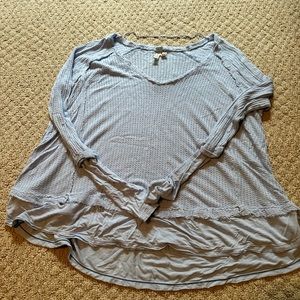 free people waffle knit sweater